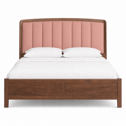 Vesta - Bed Pink plain white background view