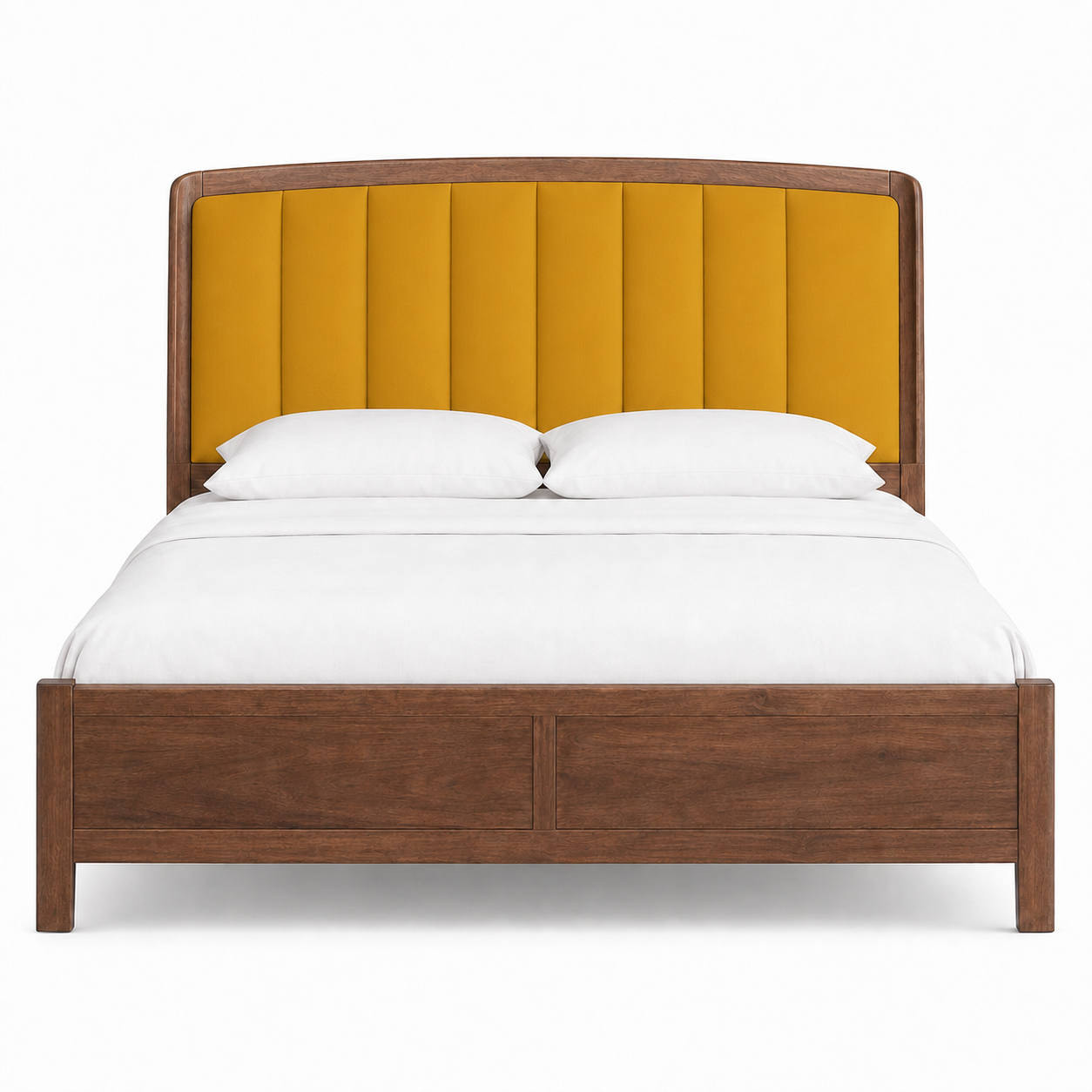 Vesta - Bed Yellow plain white background view