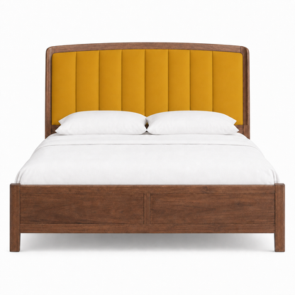 Vesta - Bed Yellow plain white background view