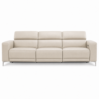Vigor Recliner 3 seater beige 02 white