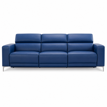 Vigor Recliner 3 seater blue 02 white