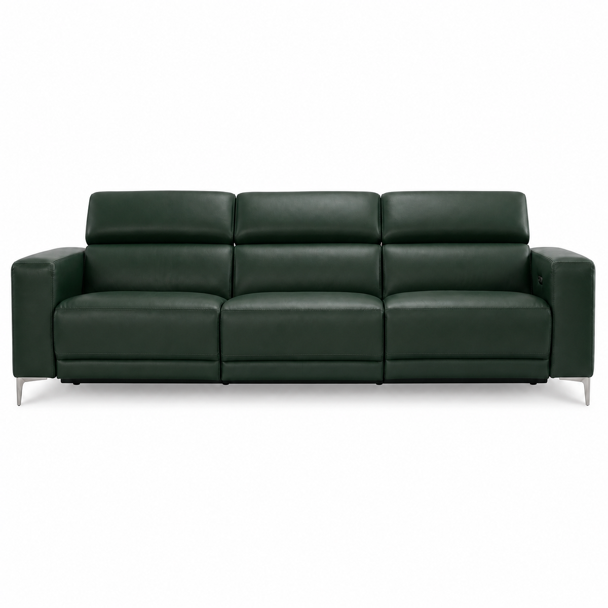 Vigor Recliner 3 seater green 02 white