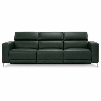 Vigor Recliner 3 seater green 02 white