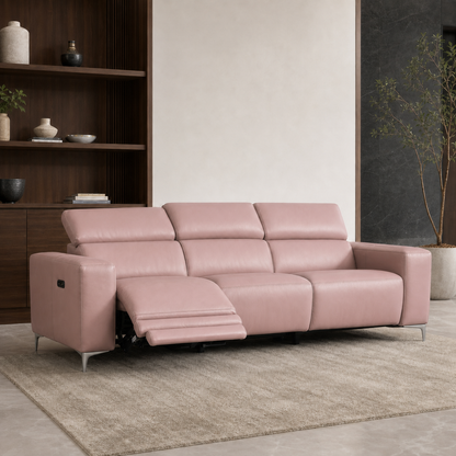 Vigor Recliner 3 seater pink 01 main