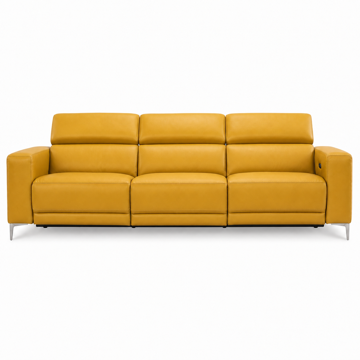 Vigor Recliner 3 seater yellow 02 white