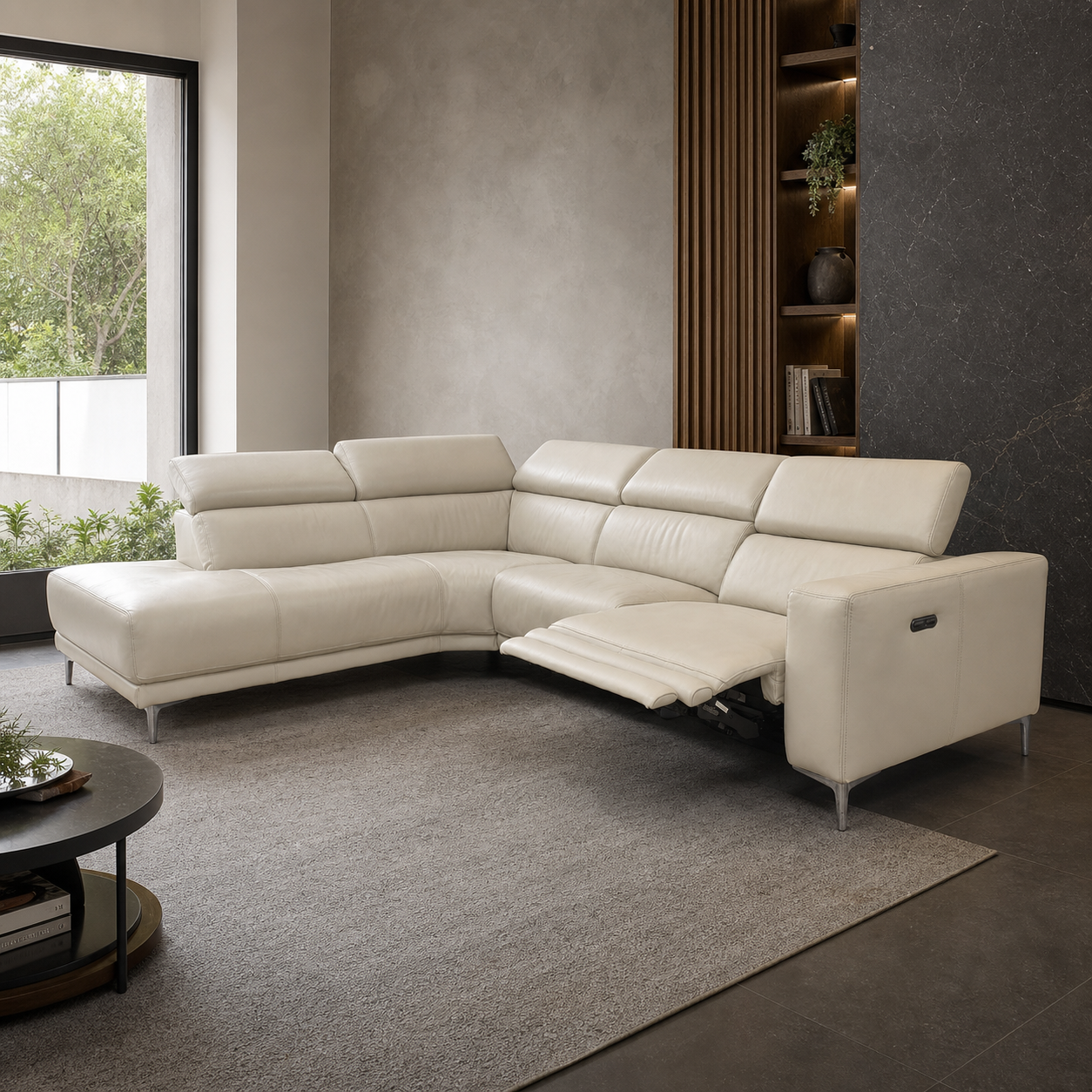 Vigor Recliner complete configuration in an editorial living room