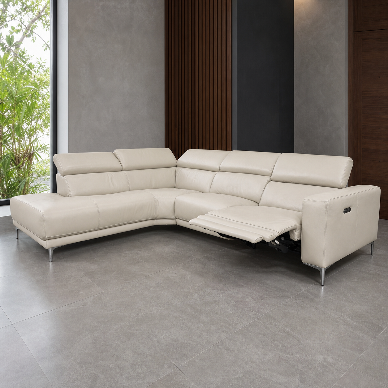 Vigor Recliner upholstery and reclining detail