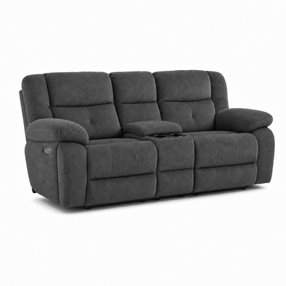Vista Recliner 3 seater grey 02 white