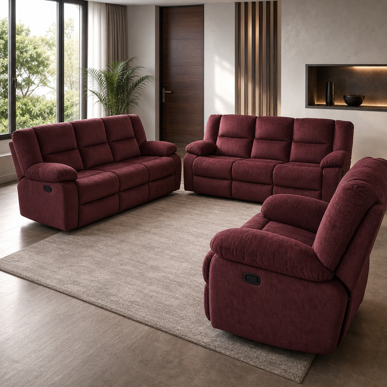 Vista Recliner upholstery and reclining detail