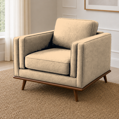 Vivid 3+2+1 Sofa Set, 1 seater, beige, detail view