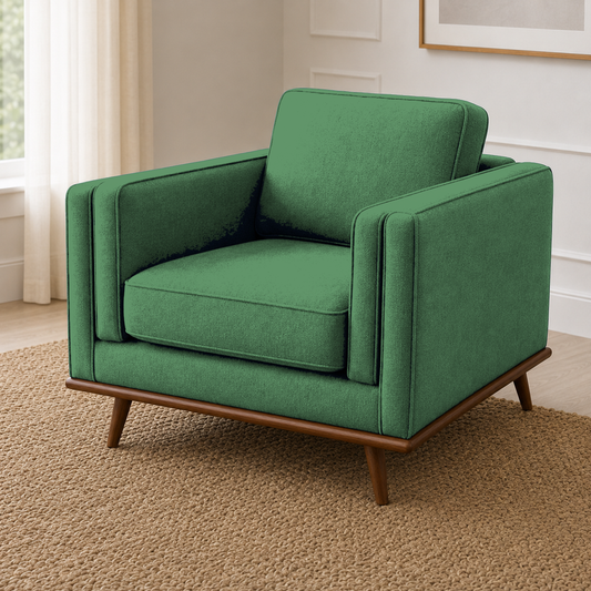 Vivid 3+2+1 Sofa Set, 1 seater, green, detail view