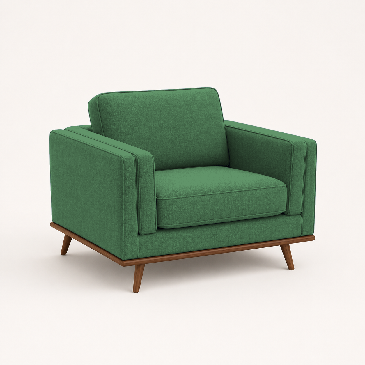 Vivid 3+2+1 Sofa Set, 1 seater, green, studio view