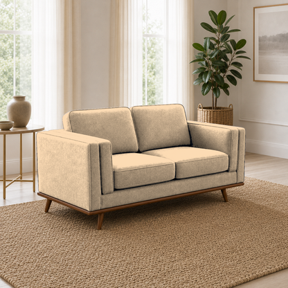 Vivid 3+2+1 Sofa Set, 2 seater, beige, room view