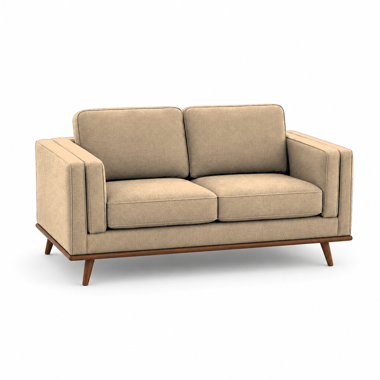 Vivid 3+2+1 Sofa Set, 2 seater, beige, studio view