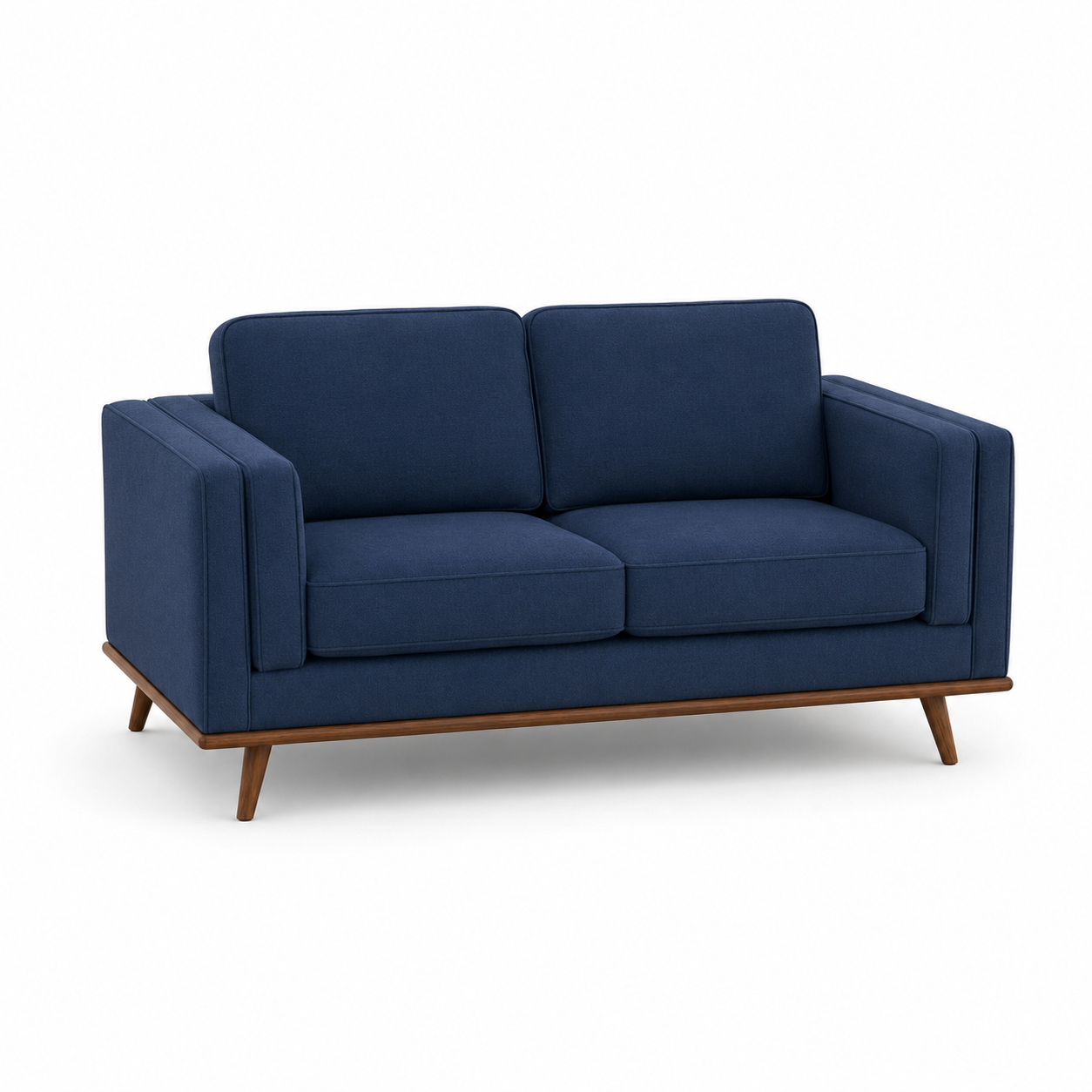 Vivid 3+2+1 Sofa Set, 2 seater, blue, studio view