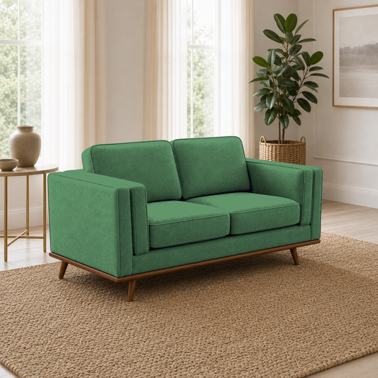 Vivid 3+2+1 Sofa Set, 2 seater, green, room view