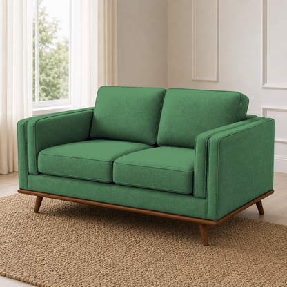 Vivid 3+2+1 Sofa Set, 2 seater, green, detail view
