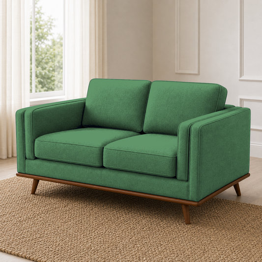 Vivid 3+2+1 Sofa Set, 2 seater, green, detail view
