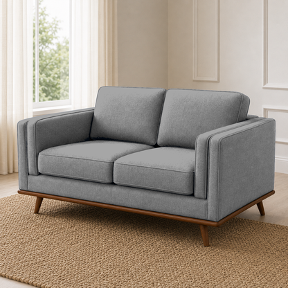 Vivid 3+2+1 Sofa Set, 2 seater, grey, detail view