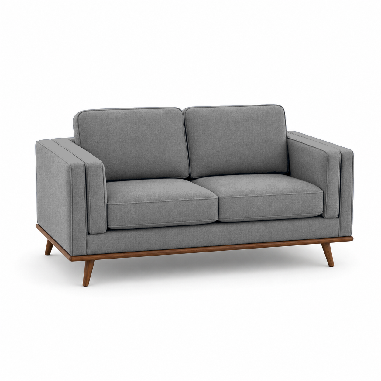 Vivid 3+2+1 Sofa Set, 2 seater, grey, studio view