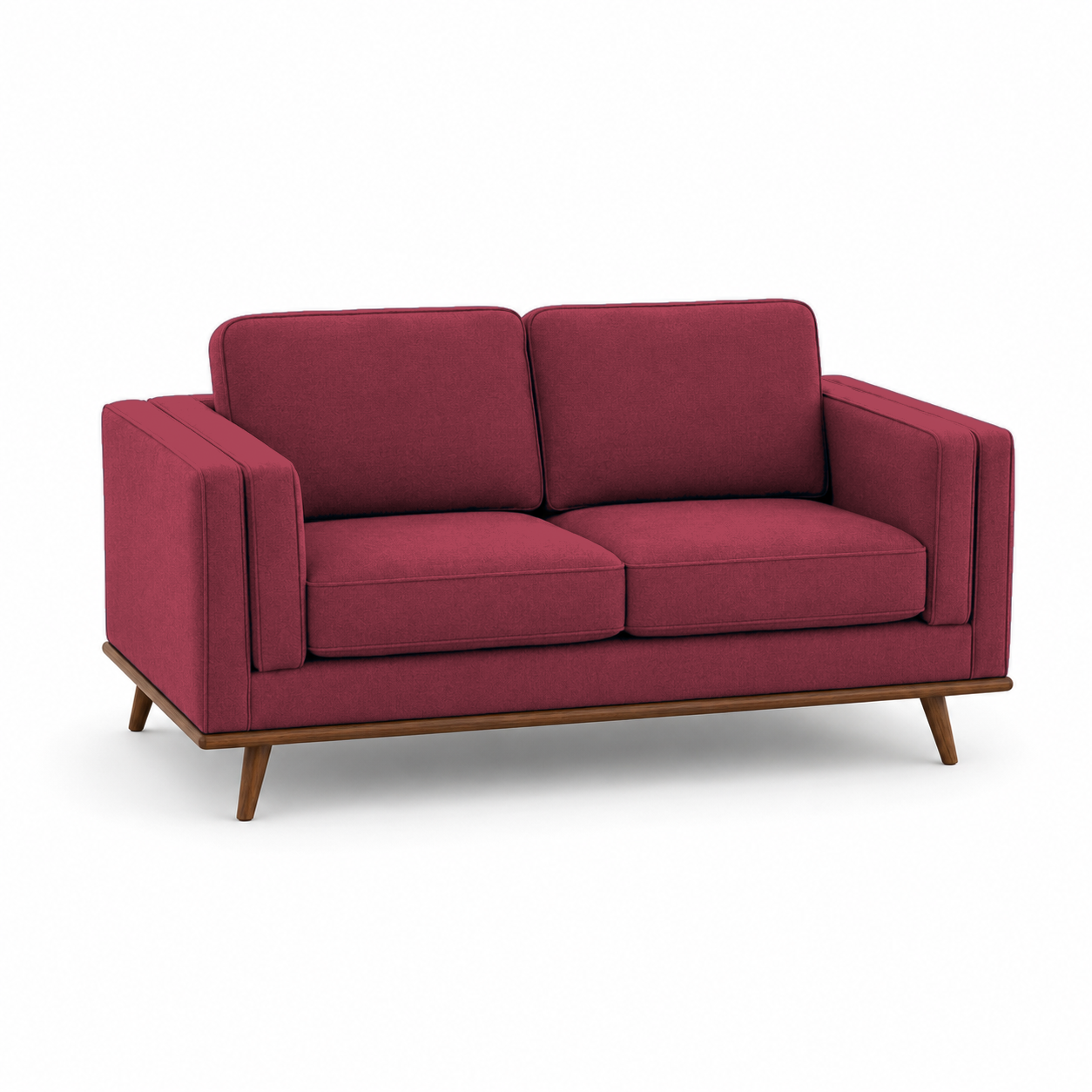 Vivid 3+2+1 Sofa Set, 2 seater, red, studio view
