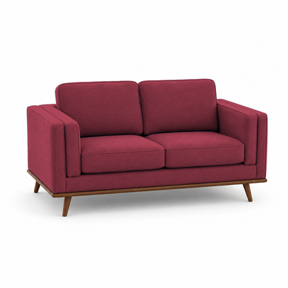 Vivid 3+2+1 Sofa Set, 2 seater, red, studio view
