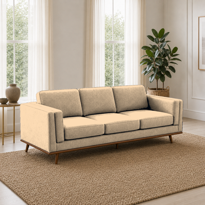 Vivid 3+2+1 Sofa Set, 3 seater, beige, room view