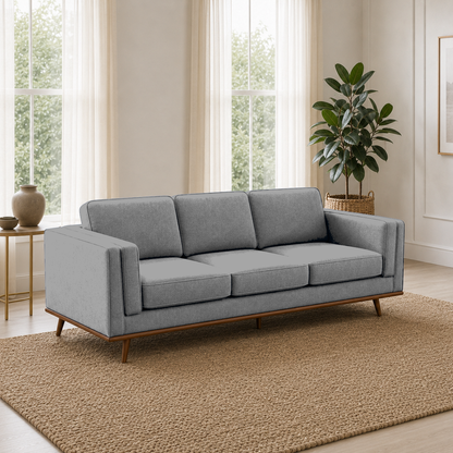 Vivid 3+2+1 Sofa Set, 3 seater, grey, room view