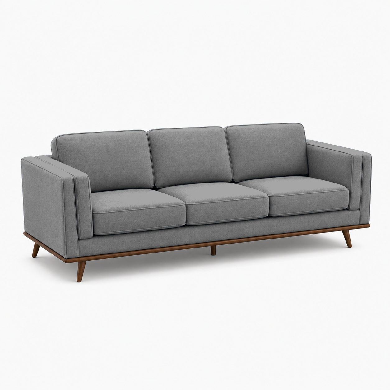 Vivid 3+2+1 Sofa Set, 3 seater, grey, studio view