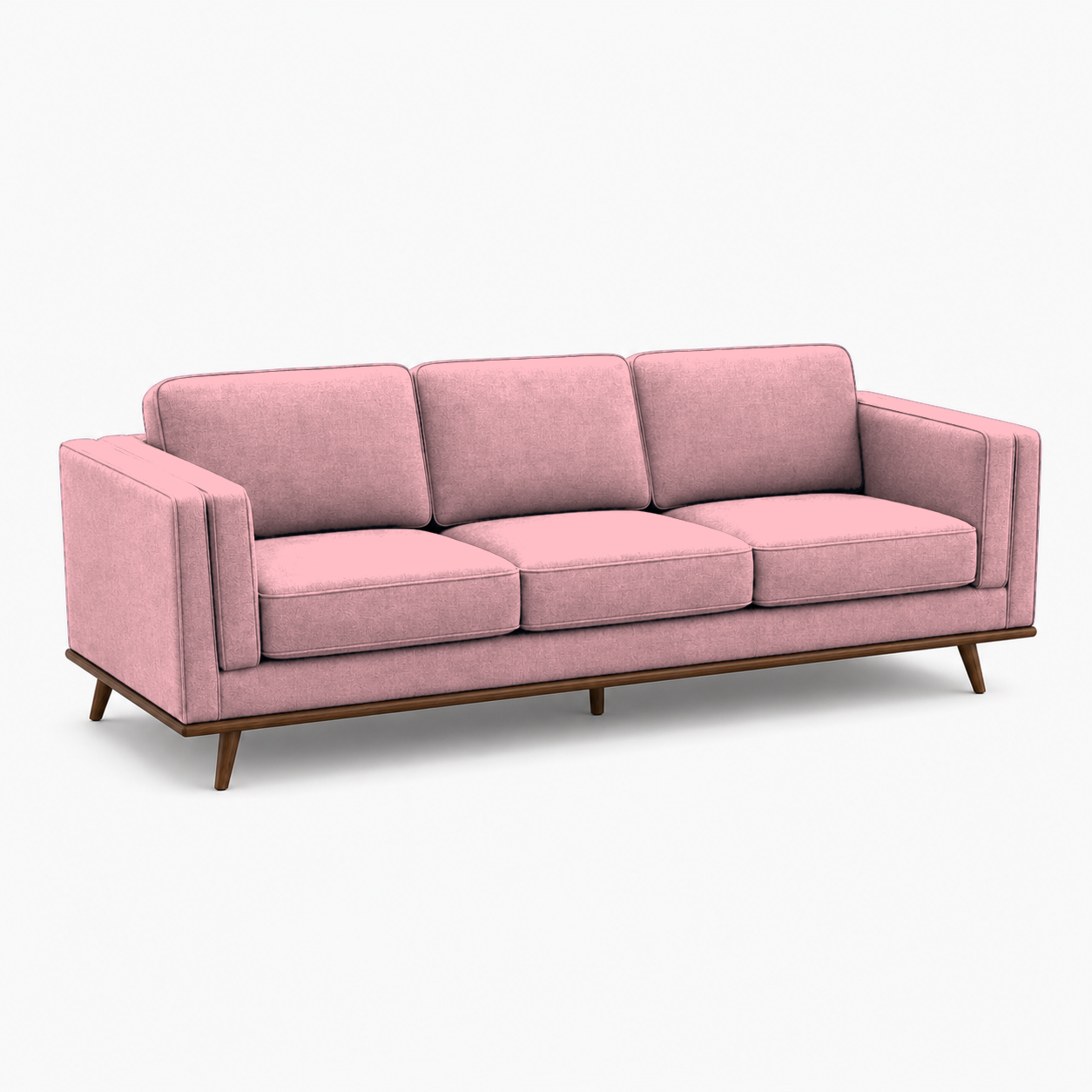 Vivid 3+2+1 Sofa Set, 3 seater, pink, studio view