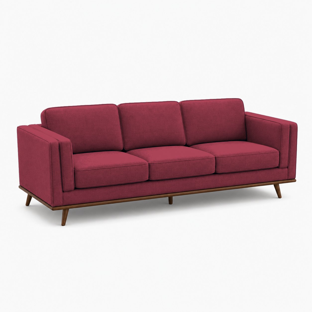 Vivid 3+2+1 Sofa Set, 3 seater, red, studio view