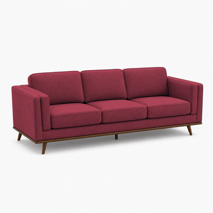 Vivid 3+2+1 Sofa Set, 3 seater, red, studio view