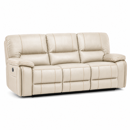 Vortex Recliner 3 seater beige 02 white