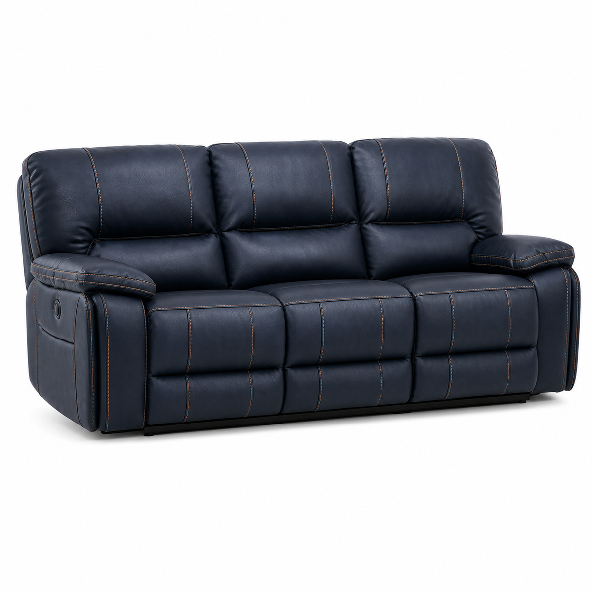 Vortex Recliner 3 seater blue 02 white
