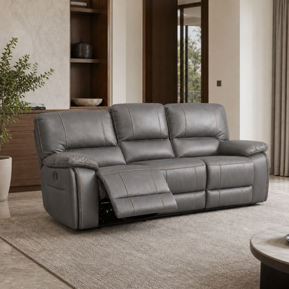 Vortex Recliner 3 seater grey 01 main