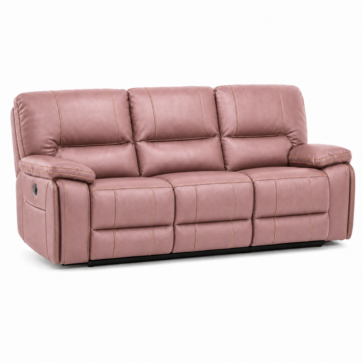 Vortex Recliner 3 seater pink 02 white