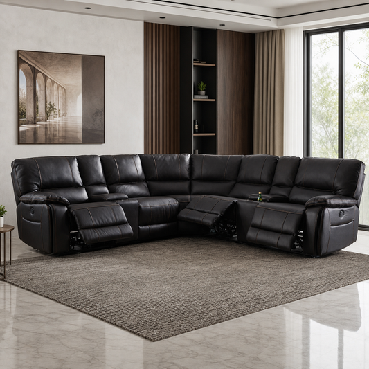 Vortex Recliner complete configuration in an editorial living room