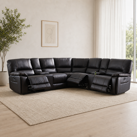 Vortex Recliner complete configuration in an editorial living room