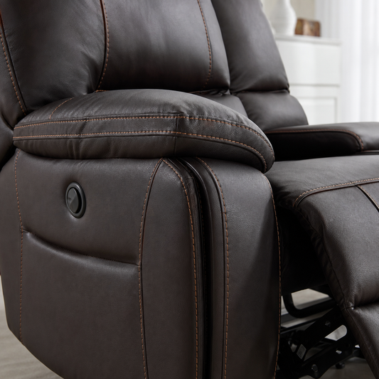 Vortex Recliner upholstery and reclining detail