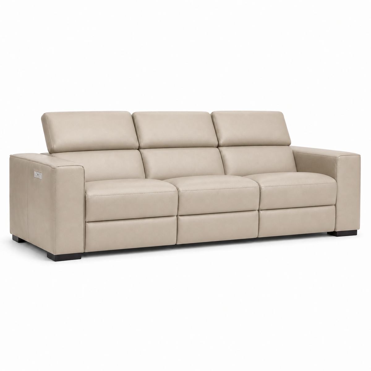 Whisper Recliner 3 seater beige 02 white
