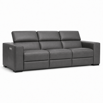 Whisper Recliner 3 seater grey 02 white