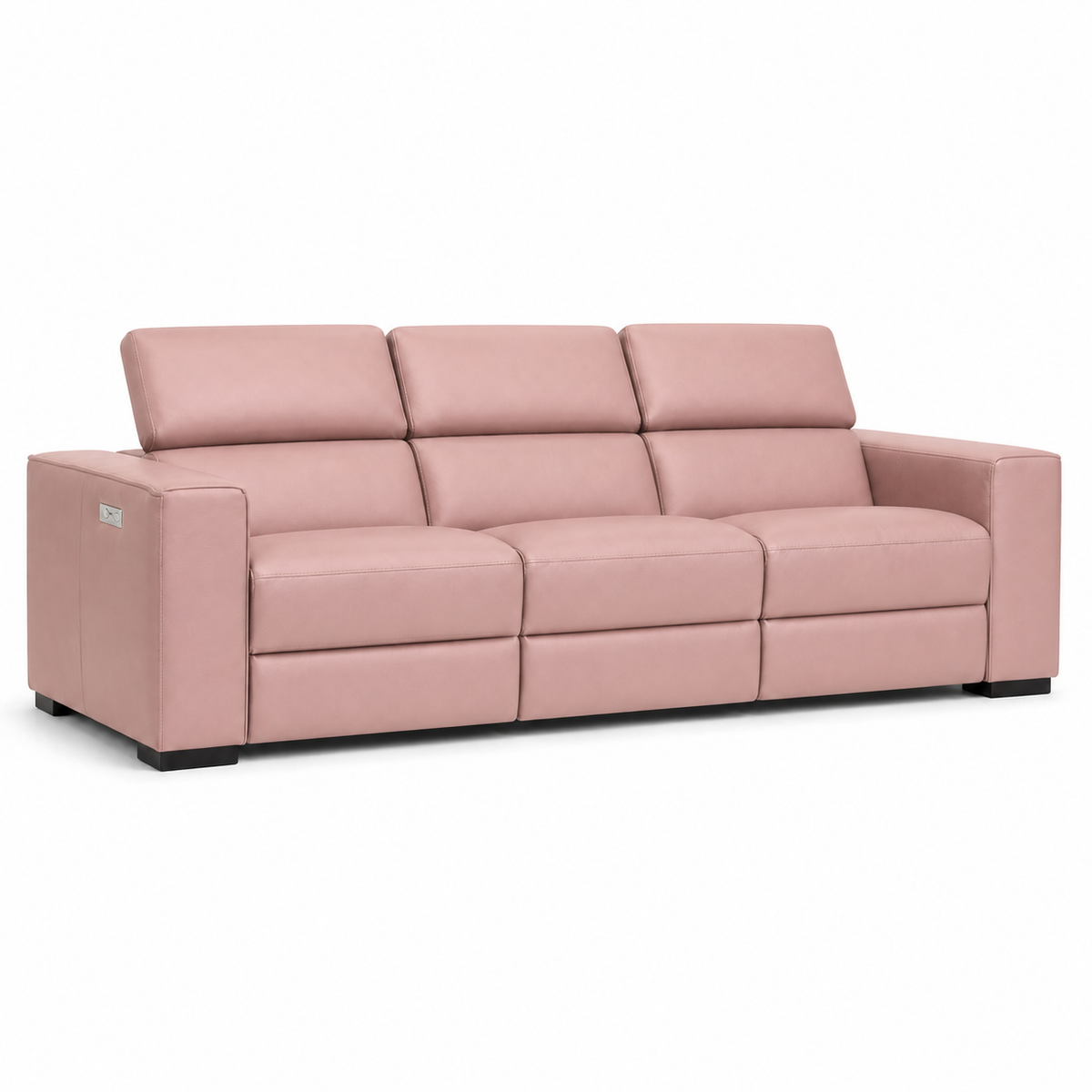 Whisper Recliner 3 seater pink 02 white