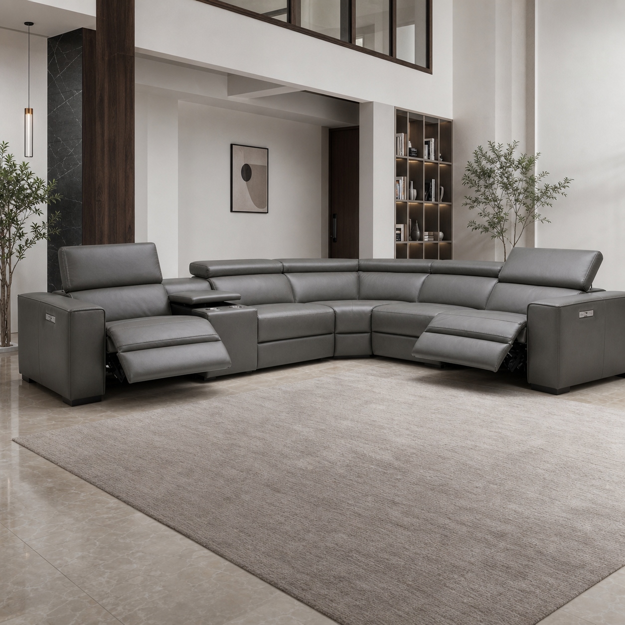 Whisper Recliner complete configuration in an editorial living room