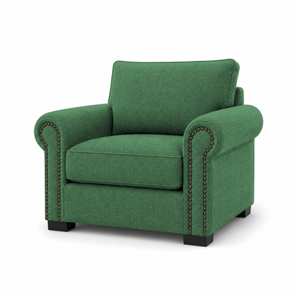 Wild 3+2+1 Sofa Set, 1 seater, green, studio view
