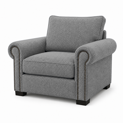 Wild 3+2+1 Sofa Set, 1 seater, grey, room view