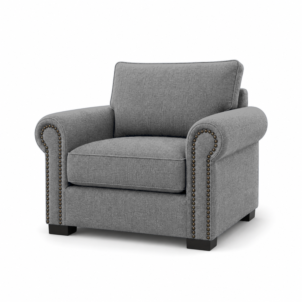Wild 3+2+1 Sofa Set, 1 seater, grey, studio view