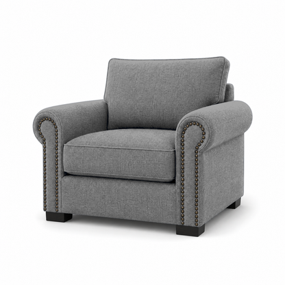 Wild 3+2+1 Sofa Set, 1 seater, grey, studio view