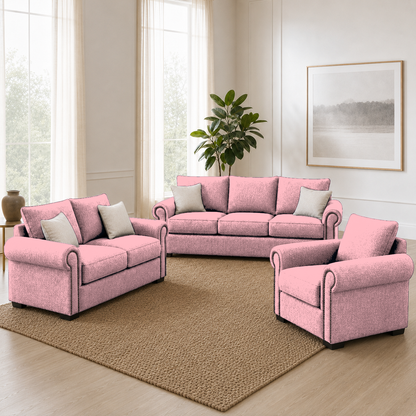 Wild 3+2+1 Sofa Set, 1 seater, pink, detail view