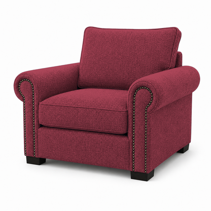 Wild 3+2+1 Sofa Set, 1 seater, red, room view