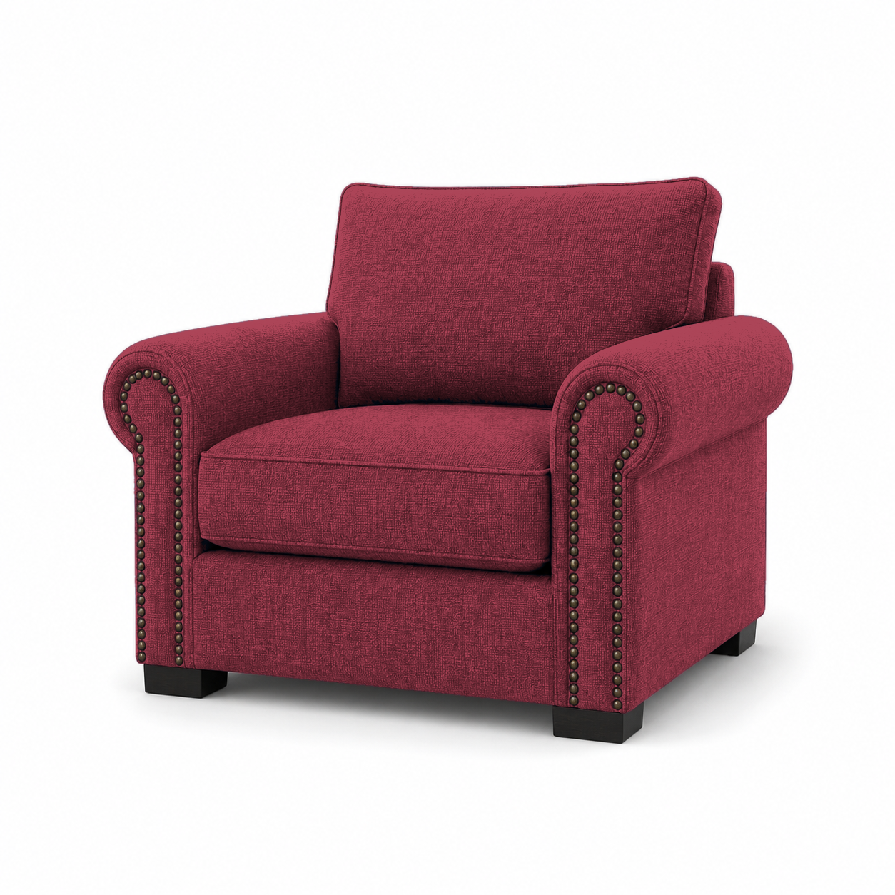 Wild 3+2+1 Sofa Set, 1 seater, red, studio view